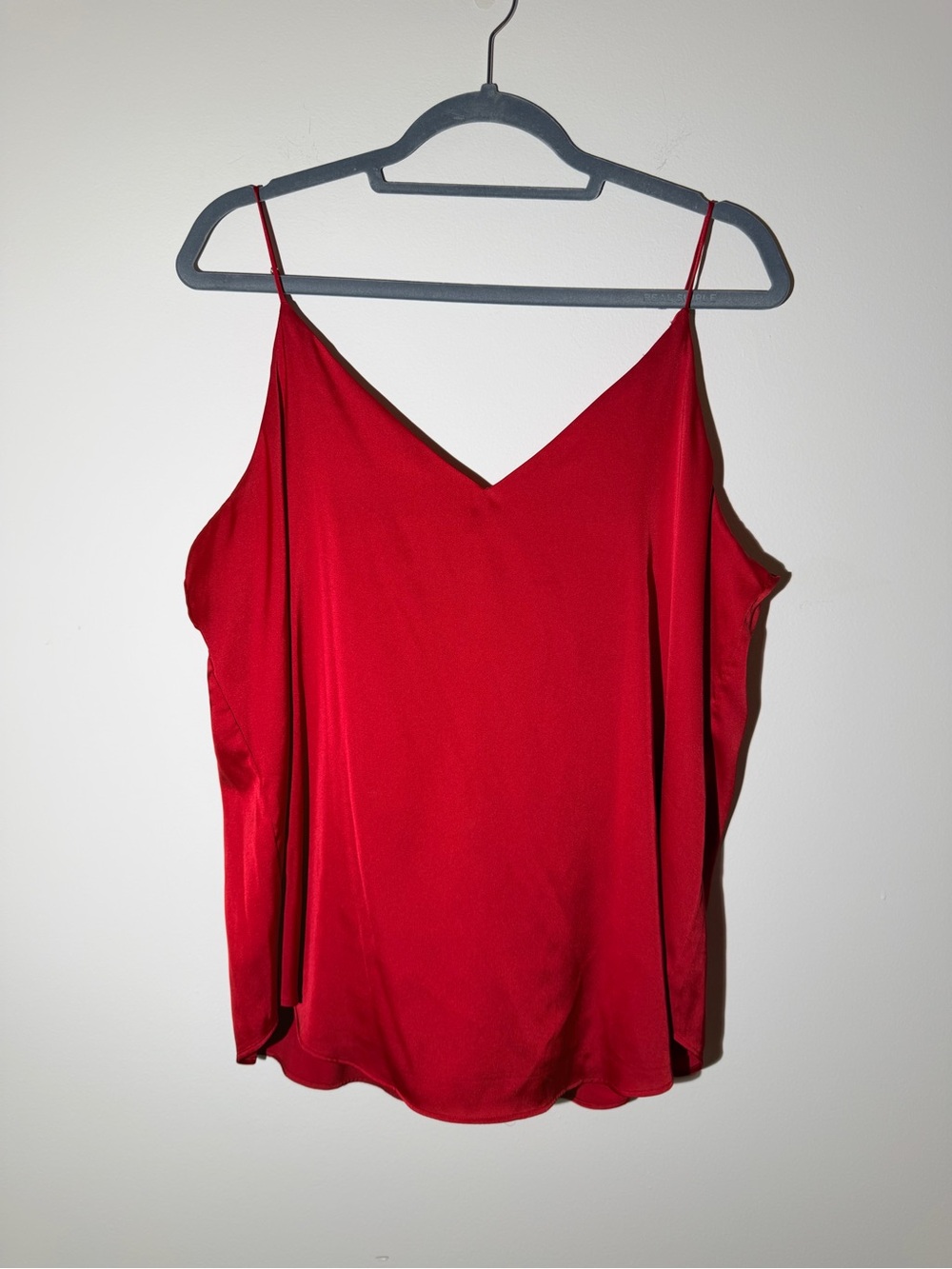 Express Red V-Neck Spaghetti Strap Cami